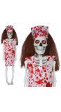 Skelet Verpleegster Halloween Hangdecoratie