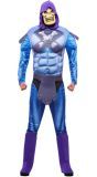 Skeletor Heren Kostuum Blauw Heren