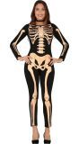 Skeletprint Catsuit