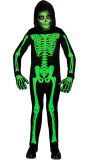 Skully Halloween Groene Skelet Kostuum Kind