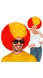 Spaanse Supporter Afro Pruik
