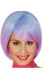 Space Pruik Blauw Paars