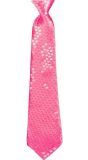 Spangles Pailletten Stropdas Neon Roze