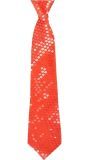 Spangles Pailletten Stropdas Rood