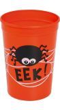 Spider Oranje Halloween Party Beker Plastic