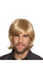 Spike Pruik Blond Heren