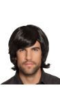Spike Pruik Zwart Heren