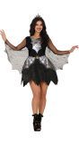 Spin Jurk Spinnenkoniging Halloween Zwart Dames