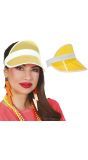Sportieve 80's Gele Zonneklep