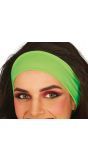 Sportieve Neongroene 80's Hoofdband