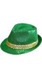 St. Patrick's Day Pailletten Fedora