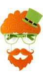 St. Patricksday Bril met Snor en Sik