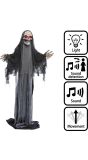 Staand Geraamte met Gewaad Pop Halloween Licht Geluid Beweging