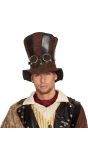 Starepunk Hoge Hoed Bruin