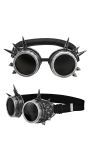 Steampunk Bril met Spikes Zilver