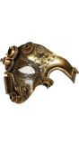 Steampunk Half-Gezichts Masker Goud
