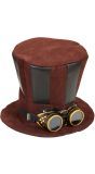 Steampunk Hoed met Bril