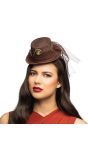 Steampunk Hoed Tiara Bruin Dames