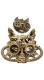 Steampunk Wolf Masker Goud