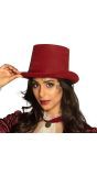 Steamtopper Hoed Deluxe Rood