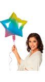 Ster Vormige Folie Ballon Regenboog