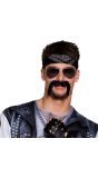 Stoere Biker Snor Zwart