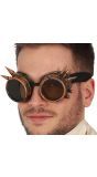 Stoere Steampunk Bril Brons