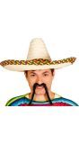Strokleurige Sombrero met Rand