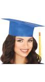Studentenhoed Afstudeerhoed Blauw