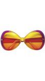 Sugar Babe Retro Bril Roze Geel