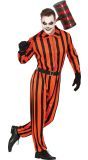 Suicide Squad Clown Gevangene Kostuum Rood Zwart Volwassenen