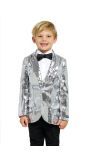 Suitmeister Jongens Blazer Pailletten Zilver