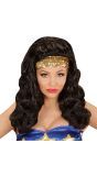 Superheldin Pruik met Pailletten Hoofdband