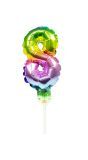 Taart Topper Cijfer 8 Rainbow Folieballon