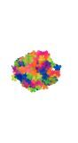 Tafelconfetti Neon Hawaii Bloemen 300 Stuks