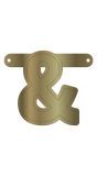 &Teken Banner Metallic Goud