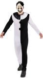 Terror Pierrot Clown Halloween Kostuum Heren Zwart Wit