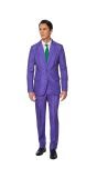 The Joker Suitmeister Paars Gestreept Kostuum