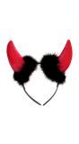 Tiara Duivelshoorntjes Rood