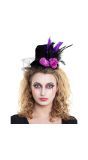 Tiara Hoed Paars met Schedel