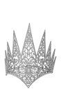 Tiara Kroon Zilver met Glitters
