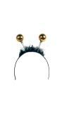 Tiara Zwart met Gouden Discoballen