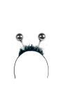 Tiara Zwart met Zilveren Discoballen