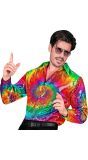 Tie Die Pailletten Blouse Heren