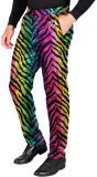 Tijger Paillettenbroek 80s Regenboog Heren