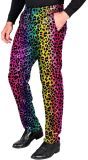 Tijger Paillettenbroek 80s Tijgerprint Carnaval Heren