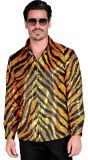 Tijgerprint Pailletten Blouse Heren