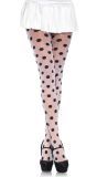 Transparante Zwarte Polkadots Panty