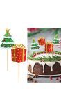 Tree Kerst Cupcake Taart Versiering 12 Stuks