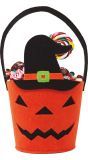 Trick Or Treat Pompoen Heks Mandje Halloween